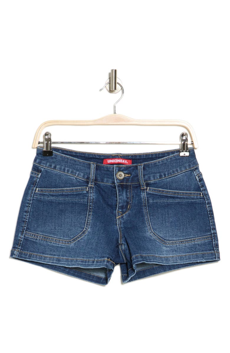UNIONBAY Delaney Utility Denim Shorts, Alternate, color, Siren Blue