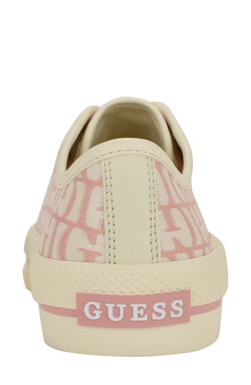 Guess Carey Sneaker In Medium Pink
