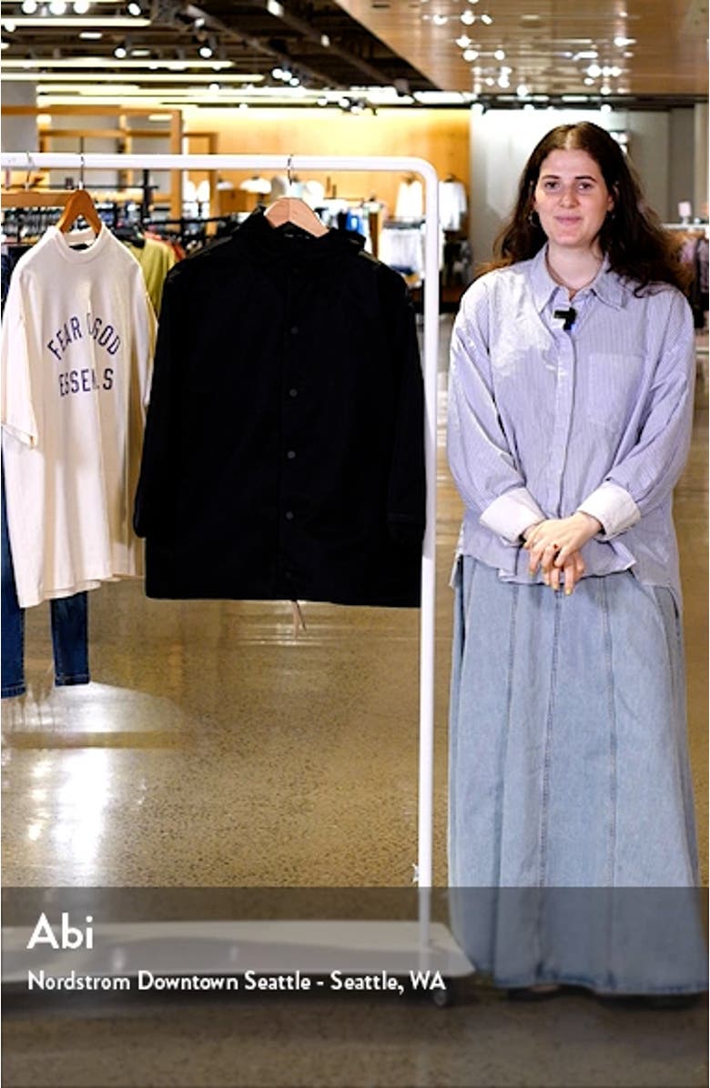 Kids' Embroidered Logo Textured Nylon Coach's Jacket, sales video thumbnail