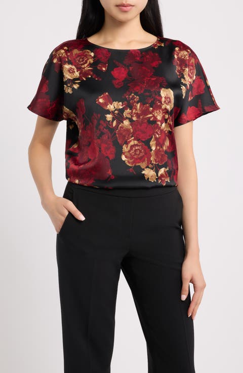 Bateau Neck Short Sleeve Top
