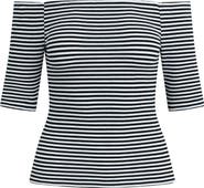 Favorite Daughter Sara Off the Shoulder Rib Top