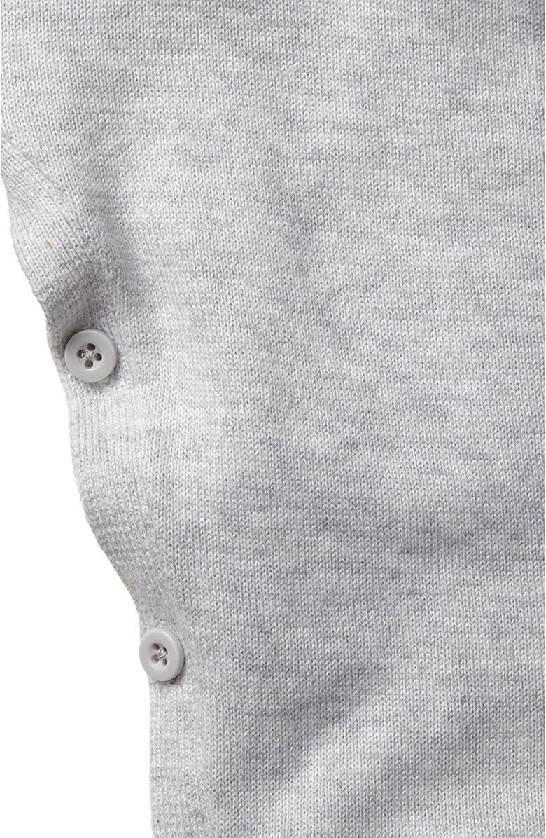 Hope & Henry Baby Raglan Sweater Romper, Alternate, color, Light Heather Grey