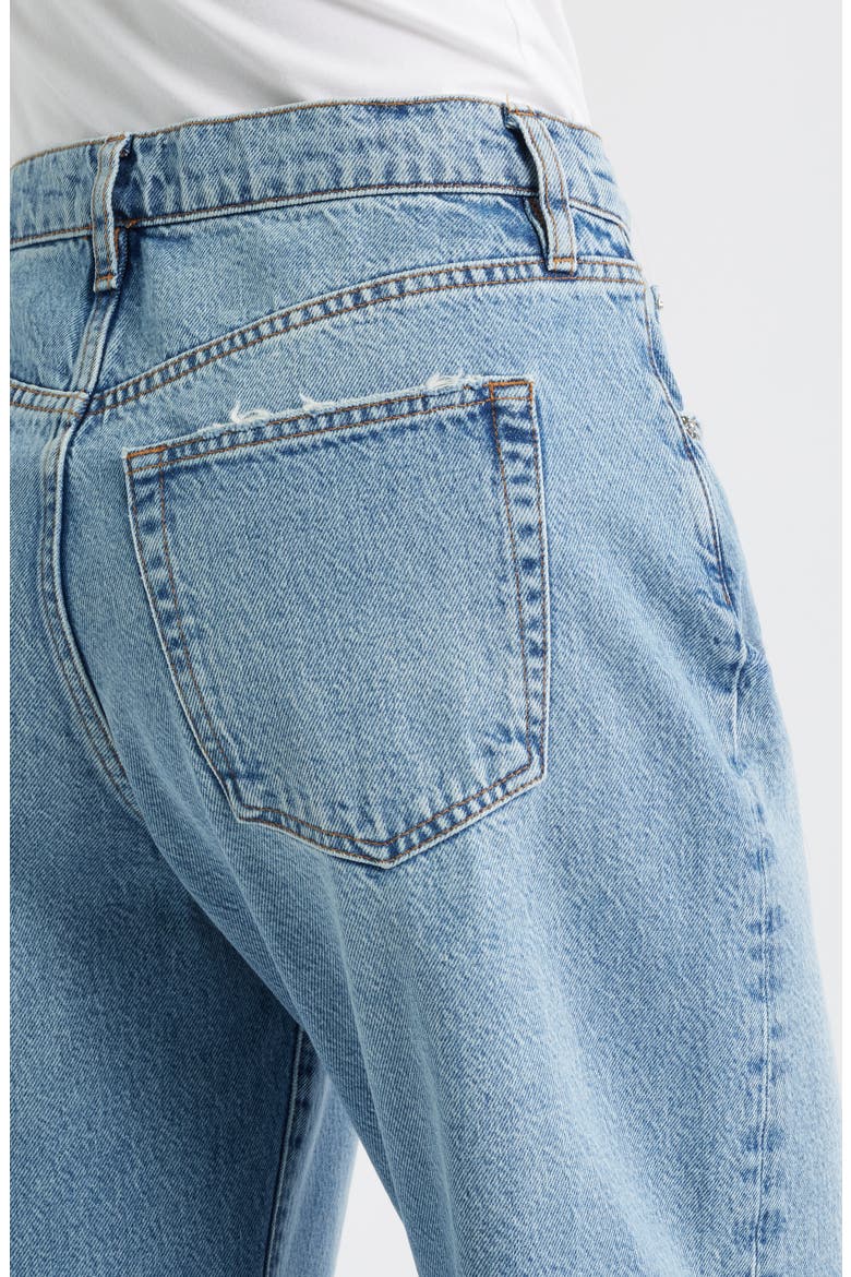Low Slung Barrel Leg Jeans, Alternate, color, DOLLHOUSE