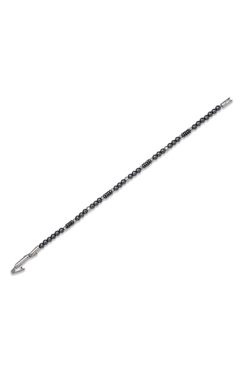 EYE CANDY LOS ANGELES Storm Hematite Beaded Bracelet, Alternate, color,