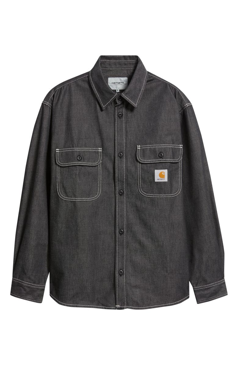Carhartt Work In Progress Tigan Denim Shirt Jacket, Main, color, Black (Rigid)