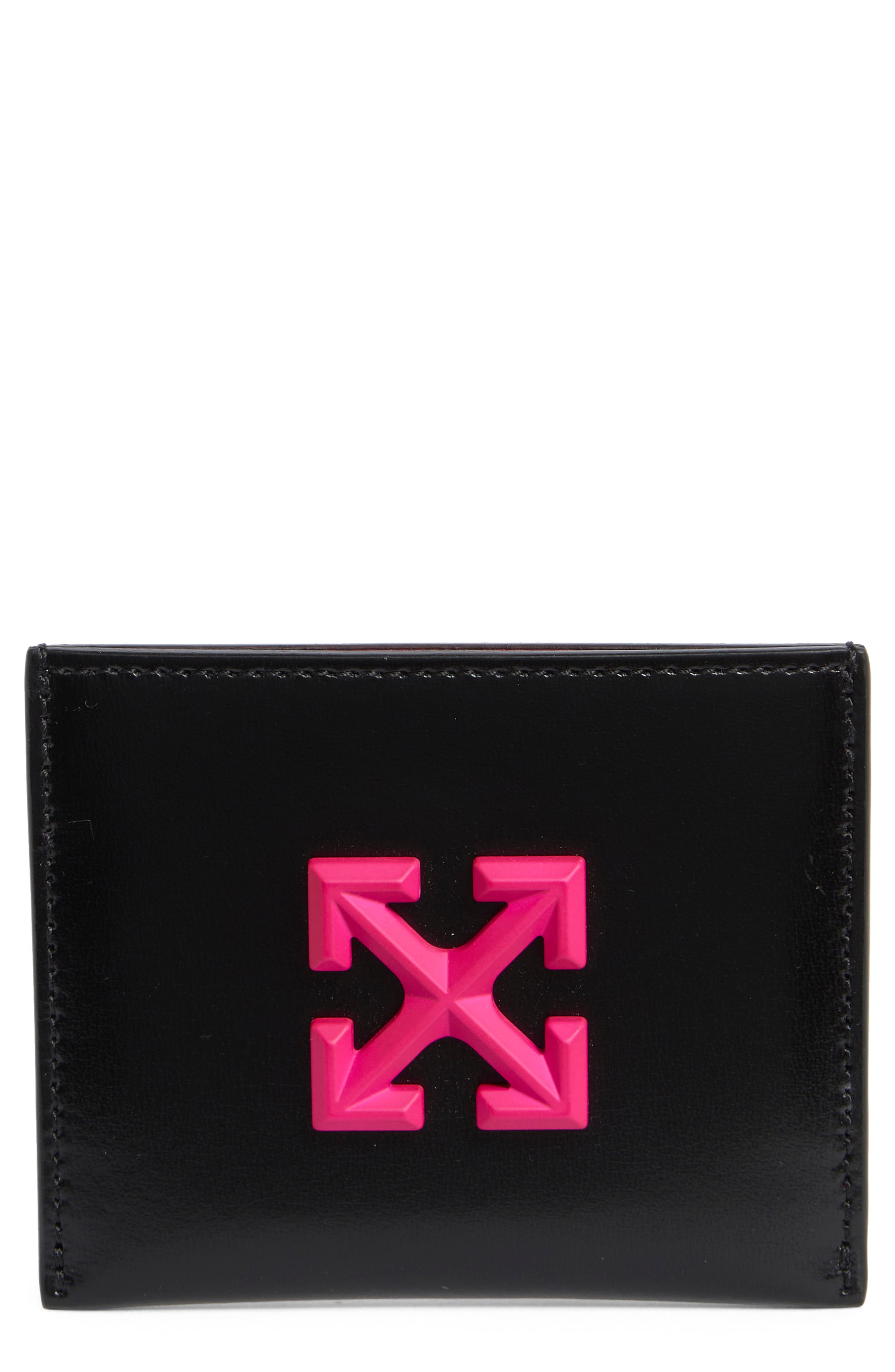 Off-White Jitney Simple Leather Card Case (Women) | Nordstromrack