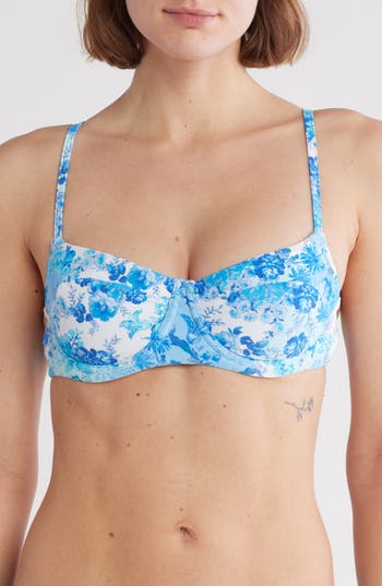 Sea Level Daiseyfield Balconette Bikini Top In Blue