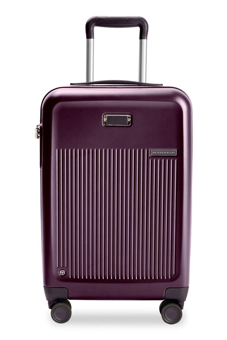 Sympatico Essential 22-Inch Expandable Spinner Carry-On, Main, color, PLUM