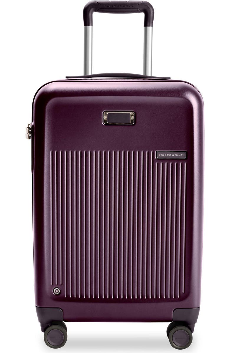 Briggs & Riley Sympatico Essential 22-Inch Expandable Spinner Carry-On, Main, color, Plum