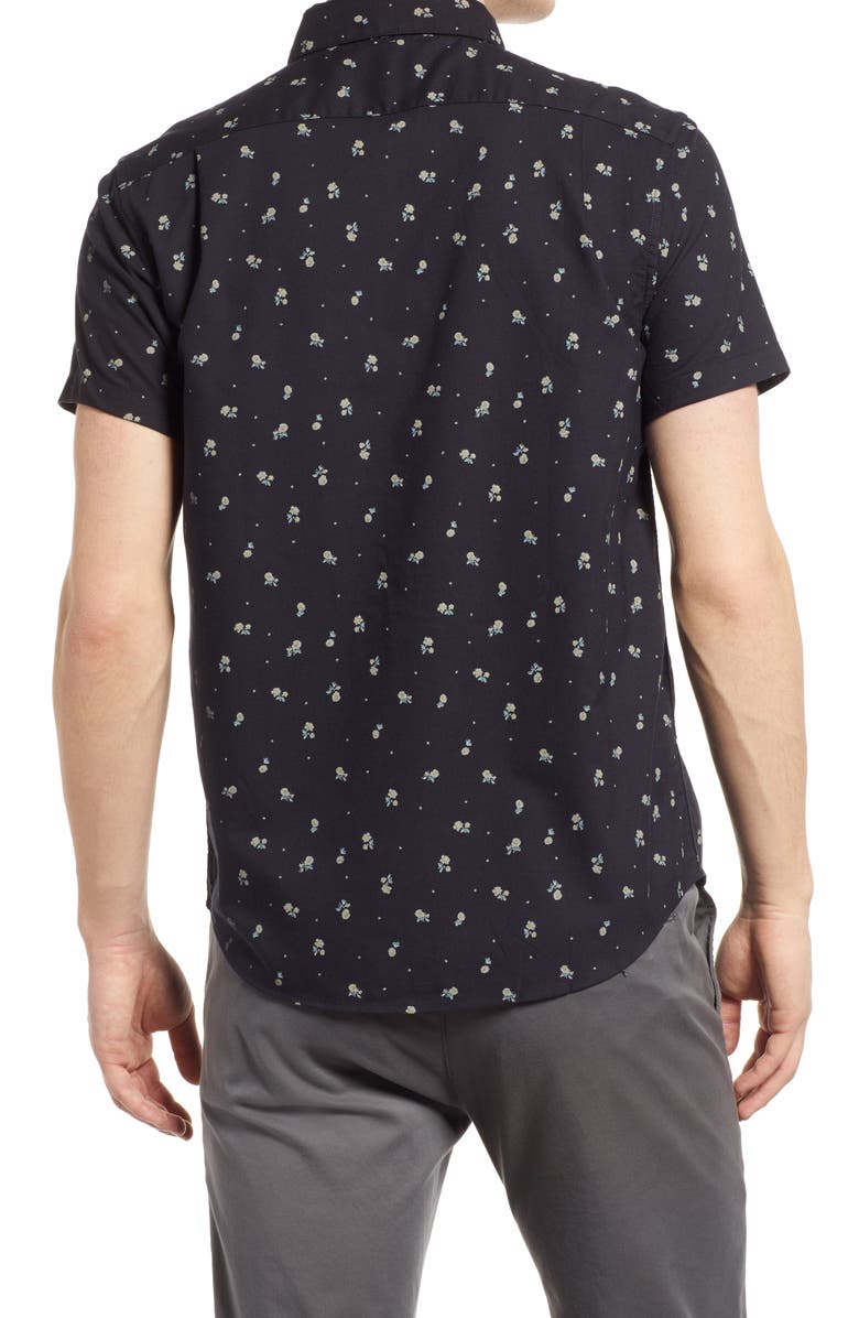 RVCA That'll Do Classic Fit Floral Print Short Sleeve Button-Down Shirt, Alternate, color,