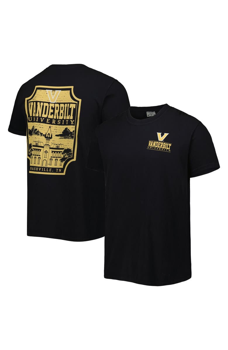 IMAGE ONE Men's Black Vanderbilt Commodores Logo Campus Icon T-Shirt, Alternate, color,