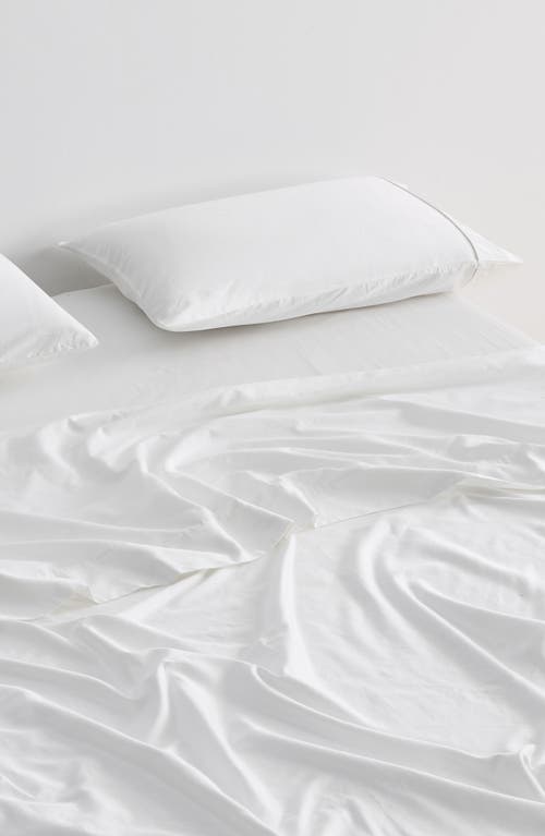 Verlee Cotton Sateen Sheet Set In White
