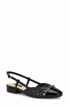 Nine West Charme Slingback Cap Toe Pump