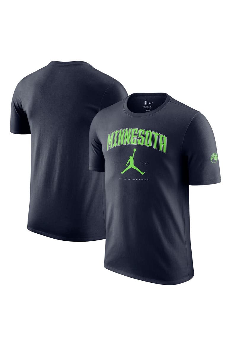 Unisex Jordan Brand Navy Minnesota Timberwolves Essential Cities T-Shirt, Alternate, color, Navy