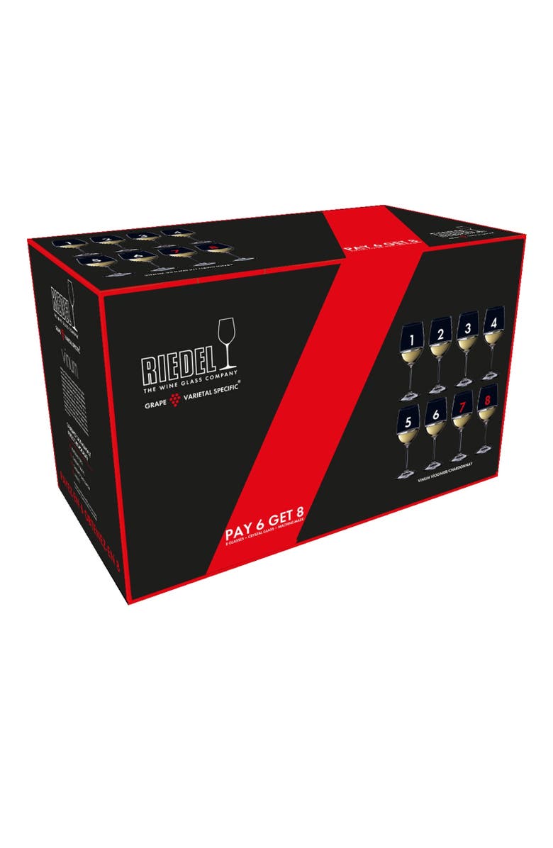 Riedel Vinum Viognier/Chardonnay Glasses, Buy 6 Get 8, Alternate, color, Clear