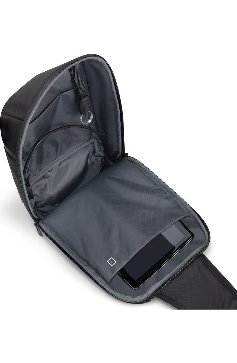 CHAMPS Onyx Waterproof Sling Bag, Alternate, color, Black