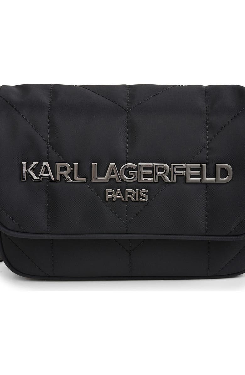KARL LAGERFELD PARIS Voyage Messenger, Alternate, color, Black/Dark Gunmetal