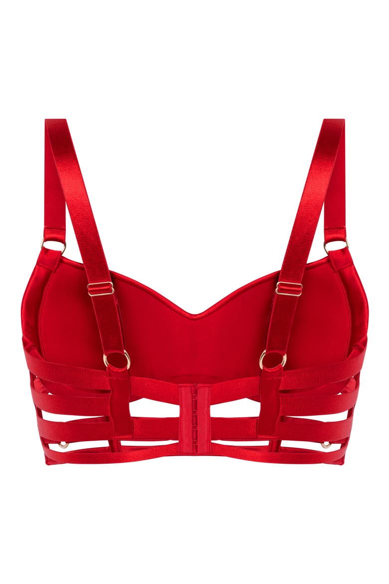 Noeki Underwire Longline Bralette, Alternate, color, CHILI PEPPER