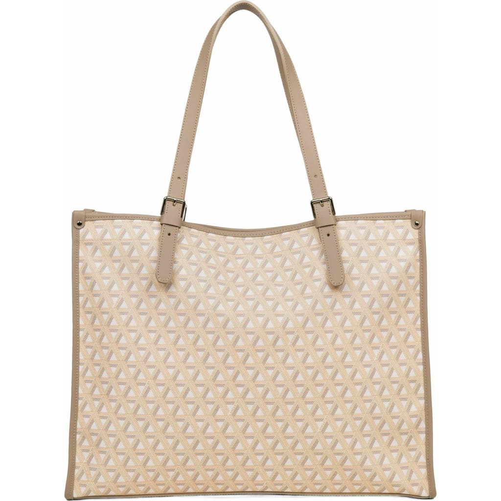 Lancaster Shoulder Tote Bag L Ikon in Beige  product