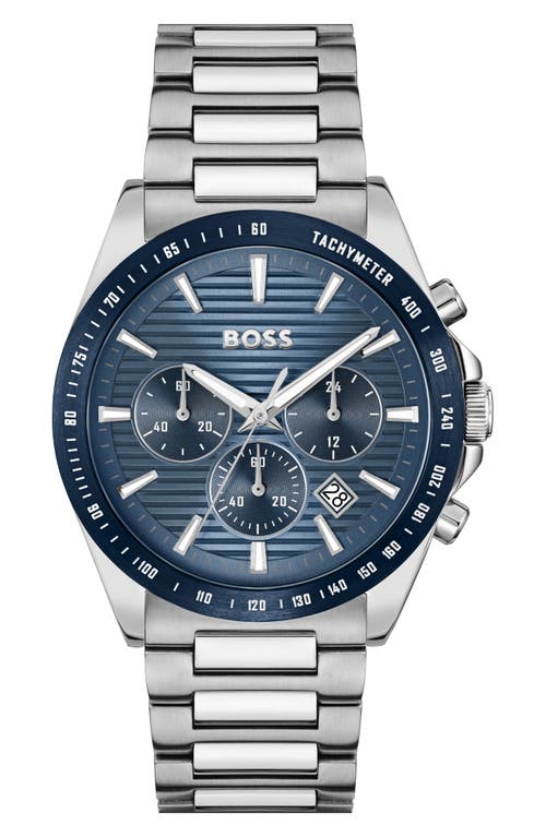 Hugo Boss Strike Chronograph, 41mm In Blue