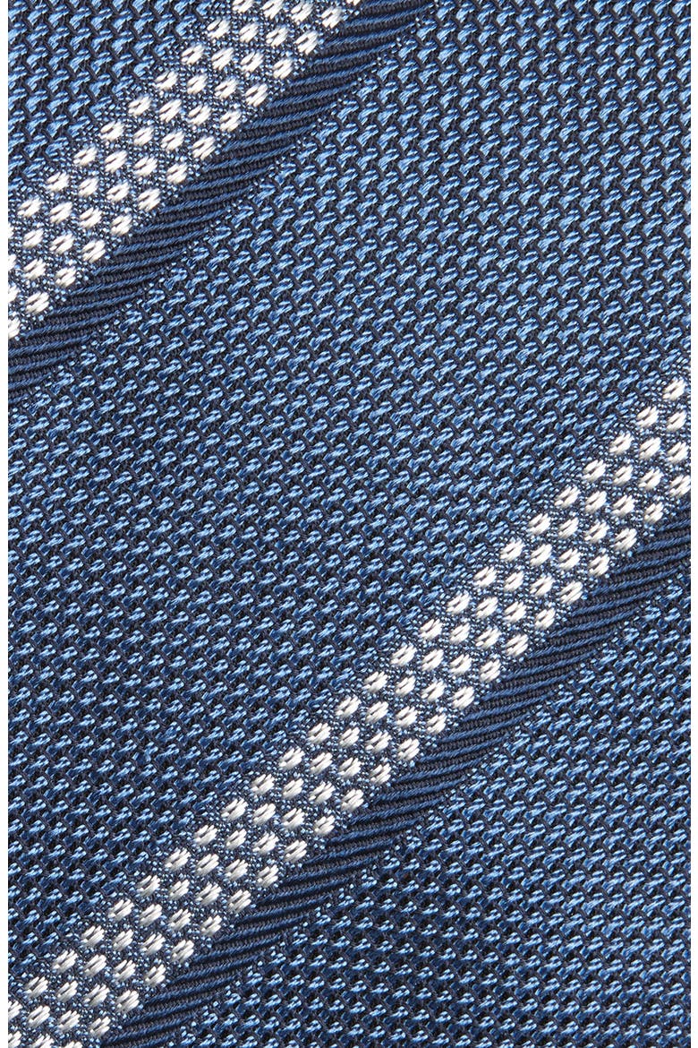 Stripe Silk Jacquard Tie, Alternate, color, BLUE