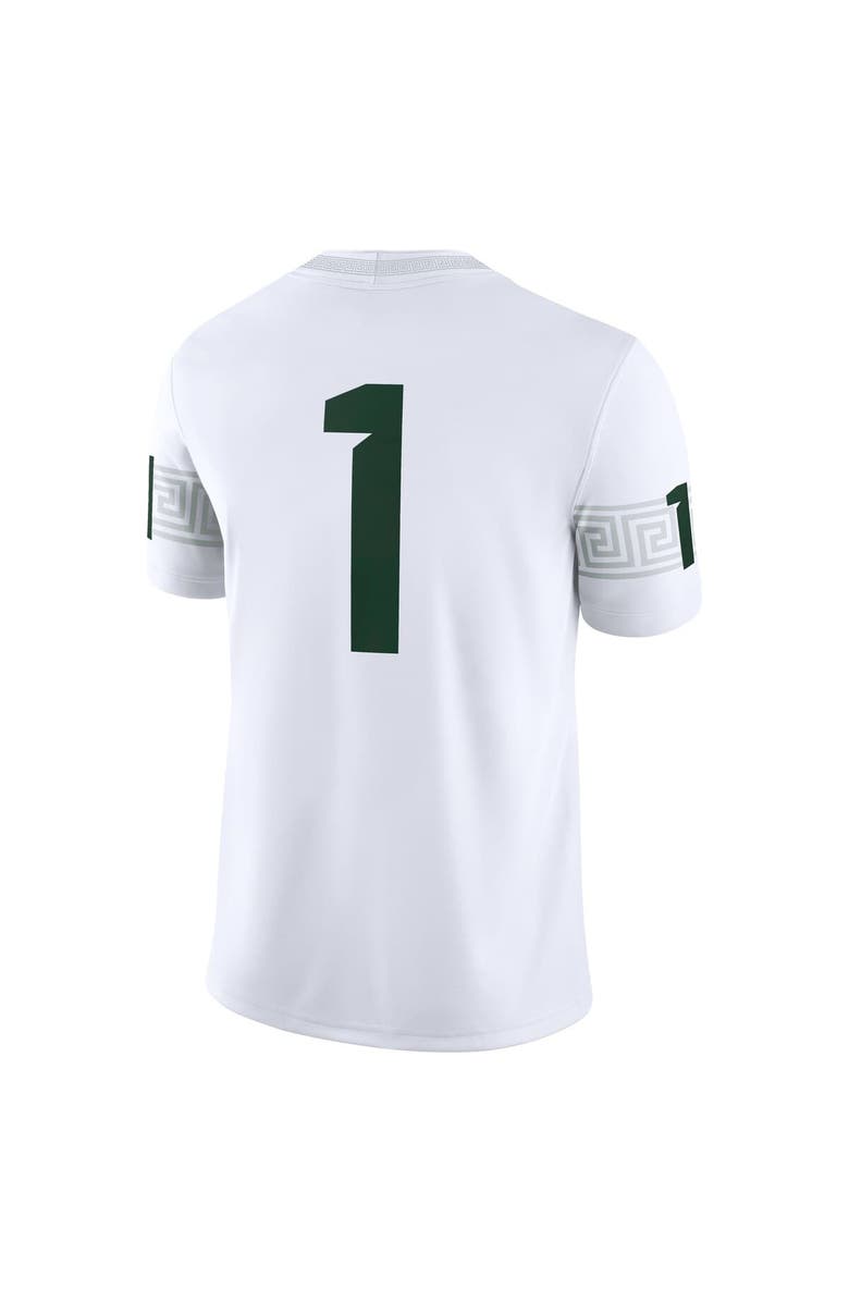 Nike Men's Nike #1 White Michigan State Spartans Game Jersey, Alternate, color, White