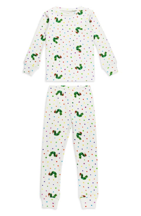 x 'The Very Hungry Caterpillar™' Kids' Fitted Organic Cotton Two-Piece Pajamas (Toddler & Little Kid)