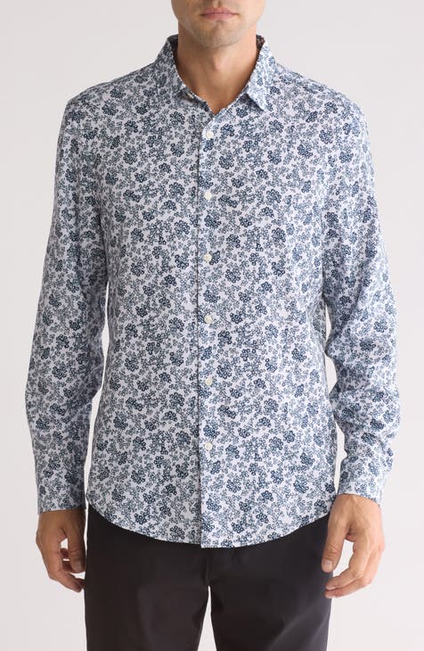 Vine Floral Button-Up Shirt