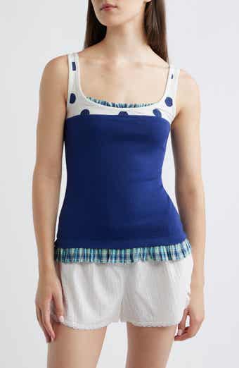 Idelle Ruffle Layered Organic Cotton Tank
