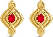 Sterling Forever Danish Cubic Zirconia Drop Earrings