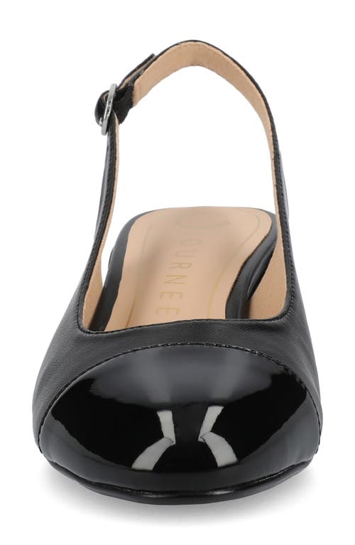 Shop Journee Collection Sammie Slingback Pump In Black