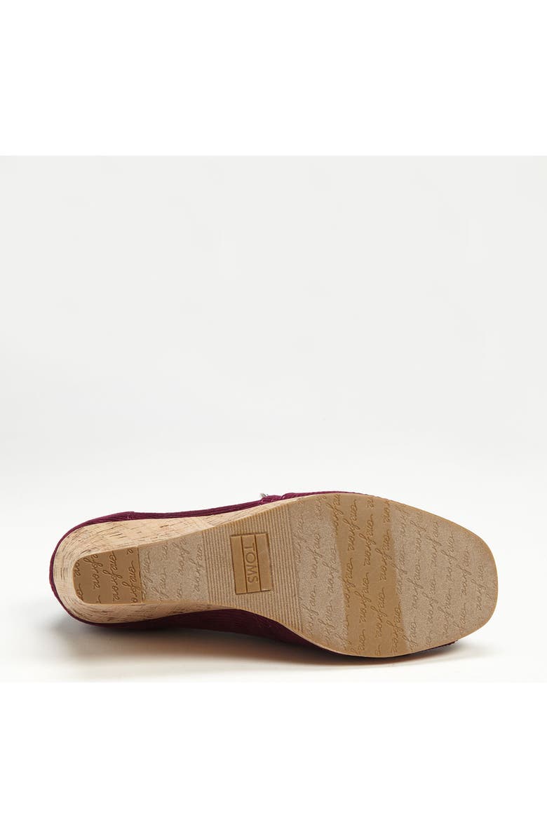 TOMS Corduroy Wedge, Alternate, color,