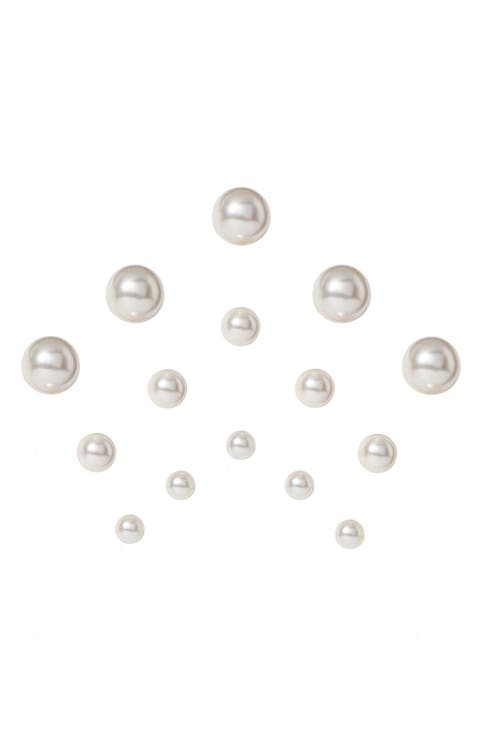 Paige Set of 15 Imitation Pearl Hair Magnets