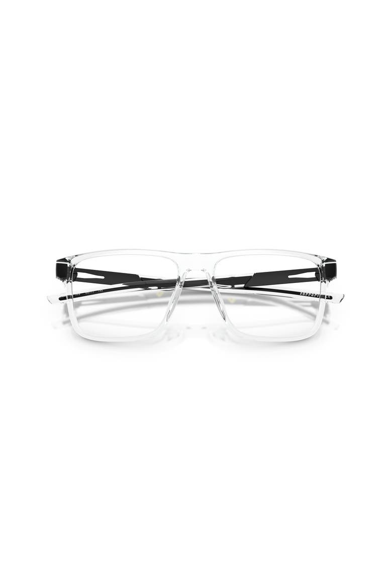 55mm Rectangle optical glasses, Alternate, color, Transparent