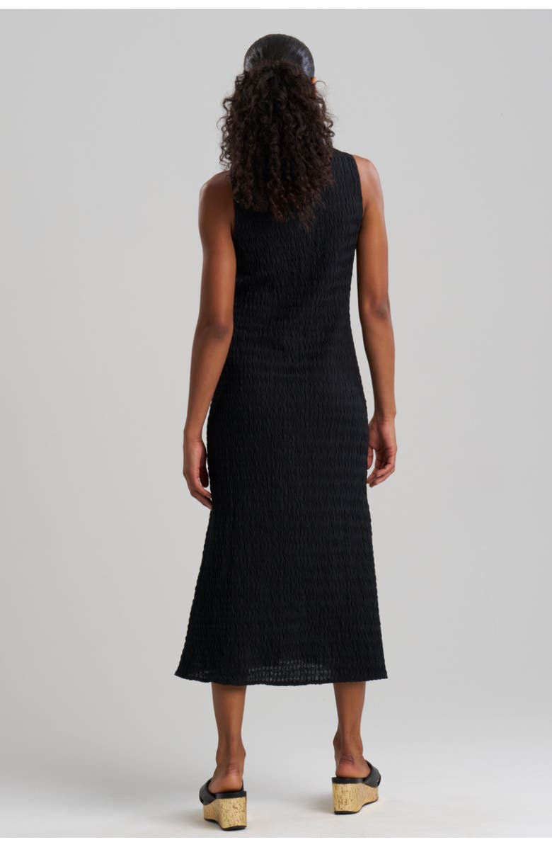 Natori Waves Maxi Dress, Alternate, color, Black