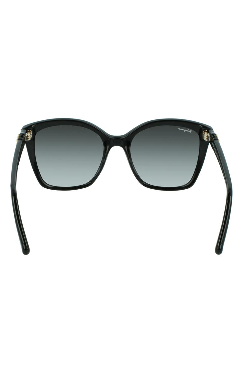 FERRAGAMO Gancini 54mm Rectangular Sunglasses, Alternate, color, 