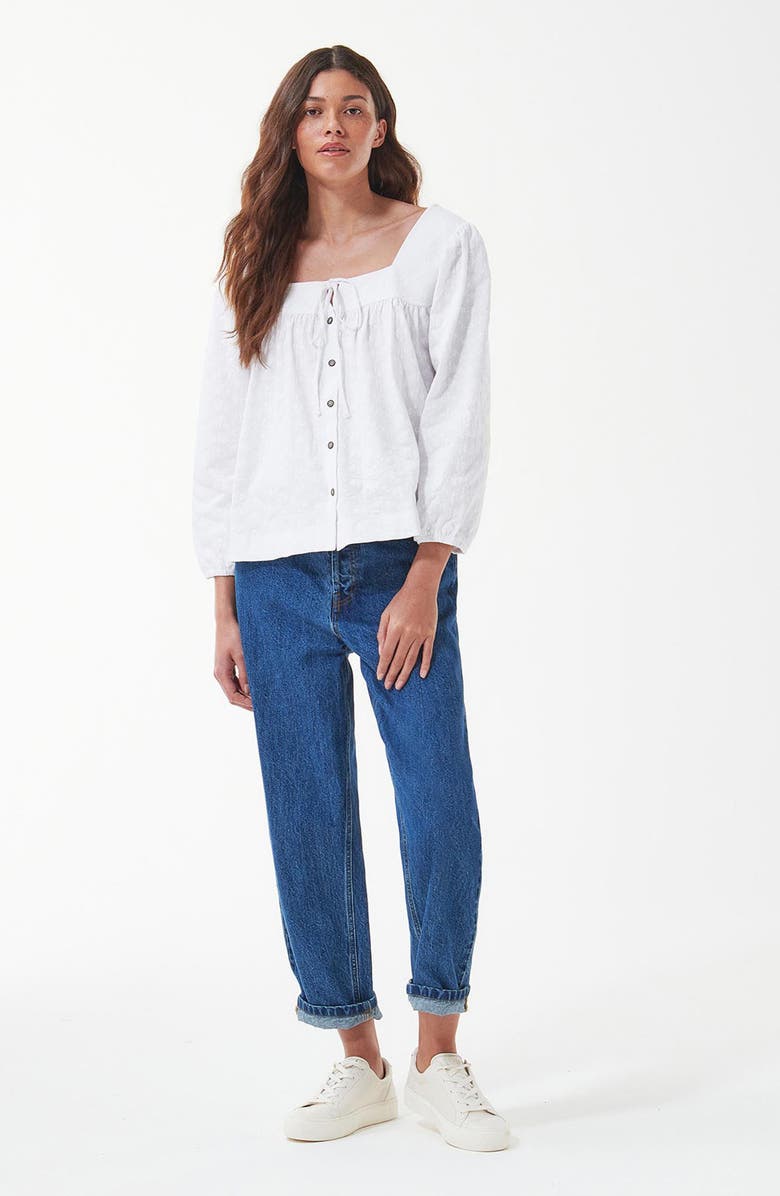 Barbour Delphinium Embroidered Top, Alternate, color, 