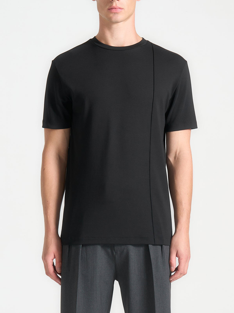 Regular Fit Cotton T-Shirt with Pintuck