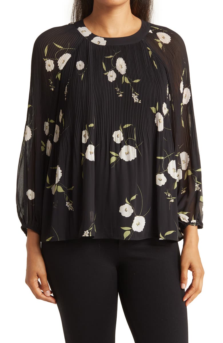 DR2 by Daniel Rainn CREW NECK RELEAST PLEAT FULL S, Main, color, 