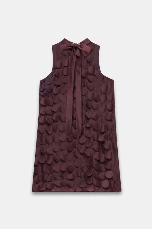 Mint Velvet Applique Mini Shift Dress In Brown