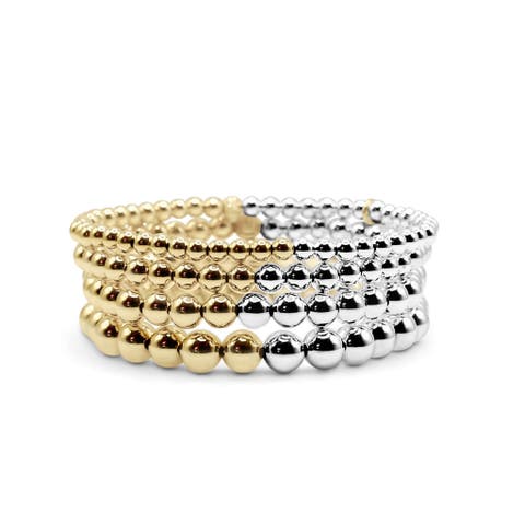 Fusion Two-Tone Bracelet Stack