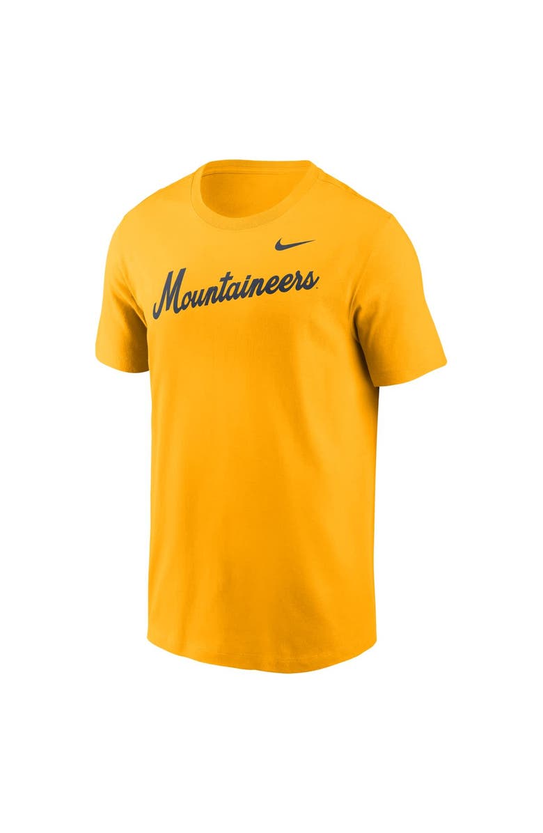 Nike Men's Nike Gold West Virginia Mountaineers Baseball Wordmark T-Shirt, Alternate, color, 