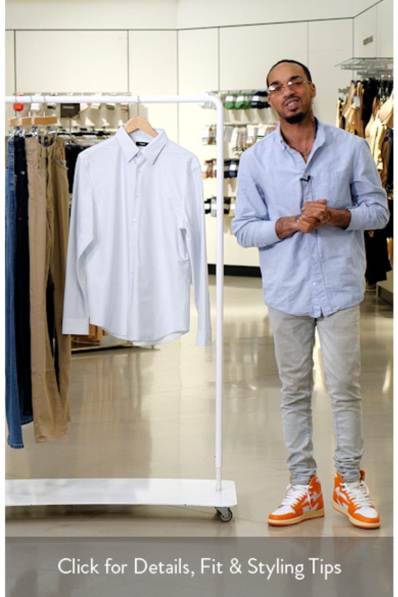 Sylvain Pinstripe Button-Up Shirt video