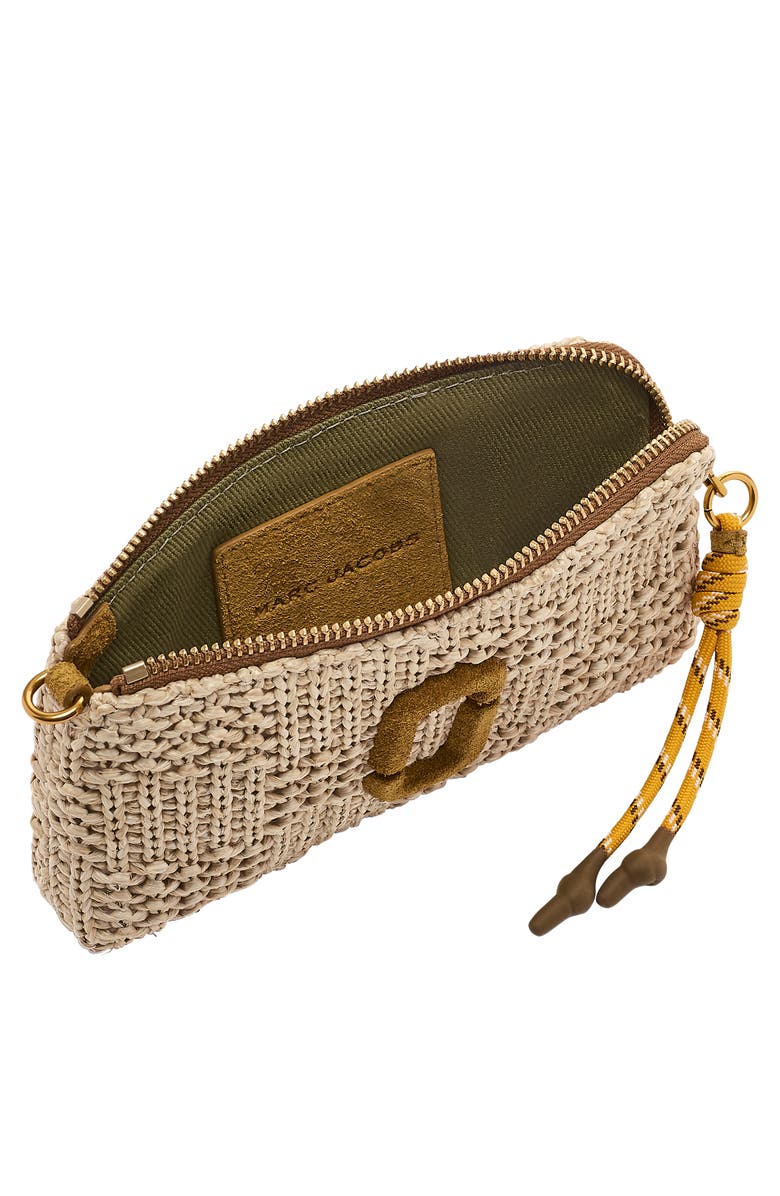 Marc Jacobs The Summer Woven Snapshot Wristlet, Alternate, color, Natural