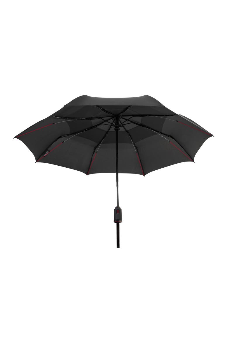 Vortex Windproof Umbrella, Alternate, color, BLACK