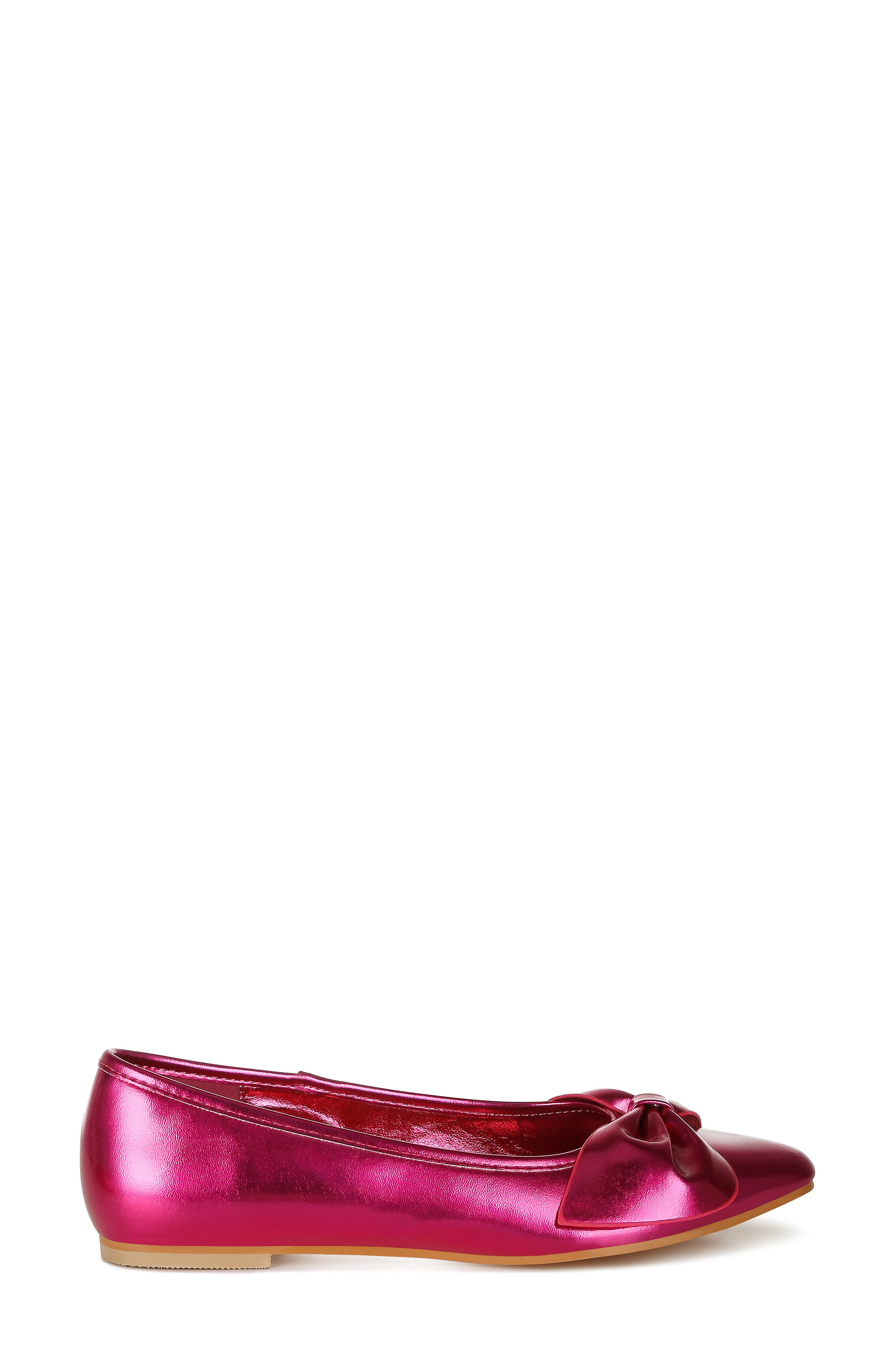Bromelia Water Repellent Bow Flat, Alternate, color, FUCHSIA
