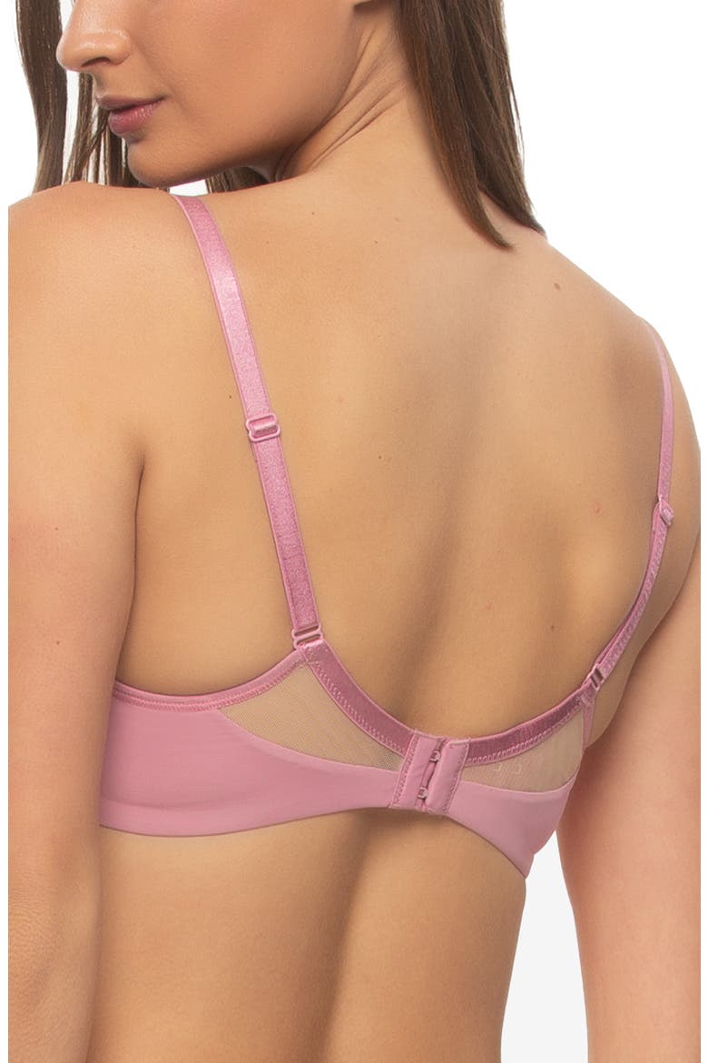 Amaranth T-Shirt Bra, Alternate, color, FOXGLOVE