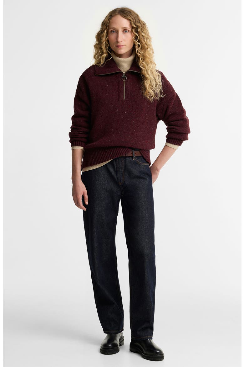 Lavensdale Wool Blend Half-Zip Sweater, Alternate, color, FIG