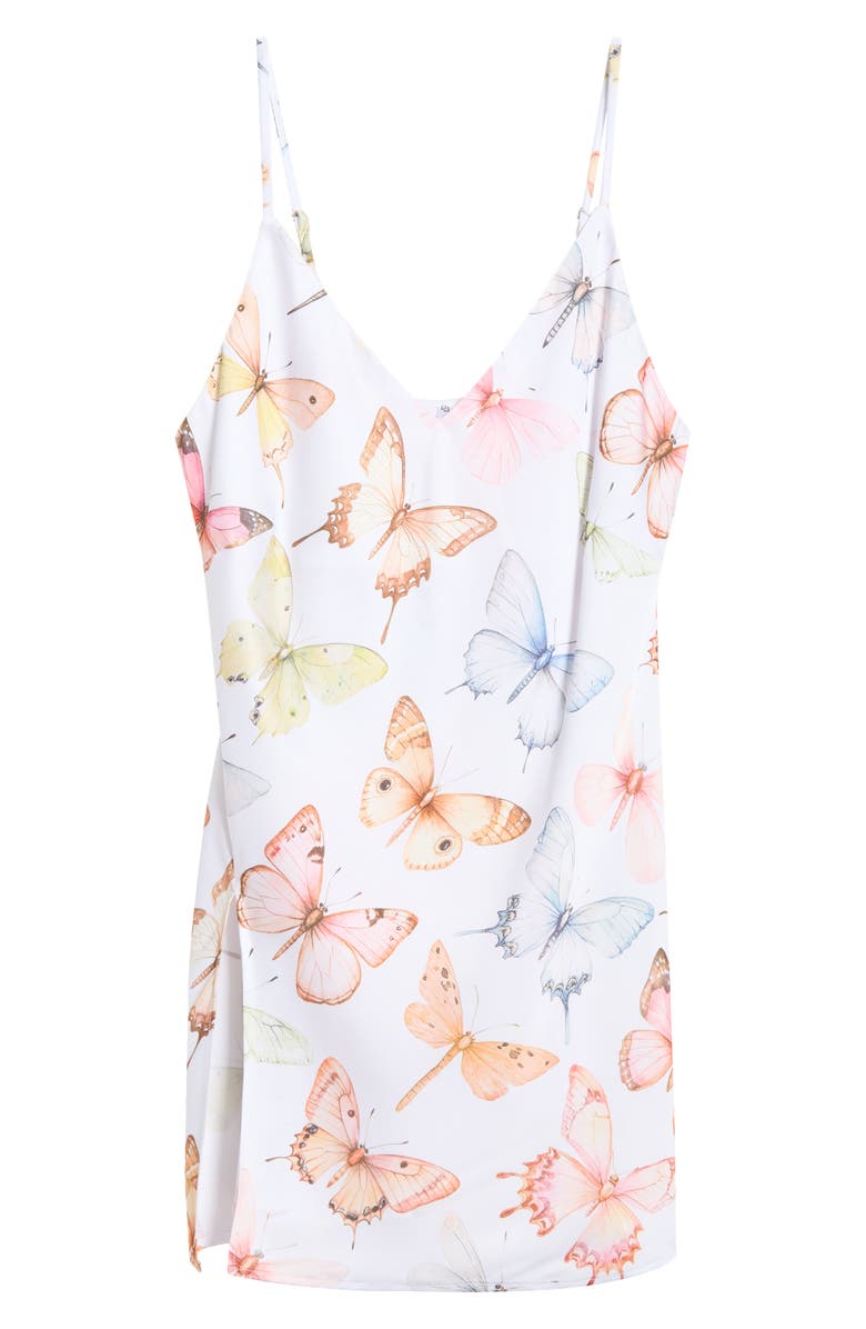 KILO BRAVA Butterfly Satin Slip, Alternate, color, Pastel Wings
