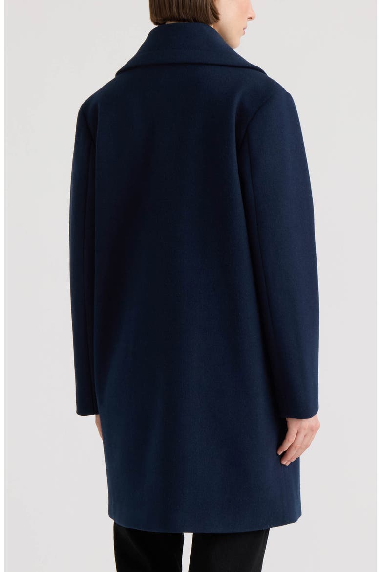 Double Breasted Faux Wool Oversize Coat, Alternate, color, NAVY BLAZER